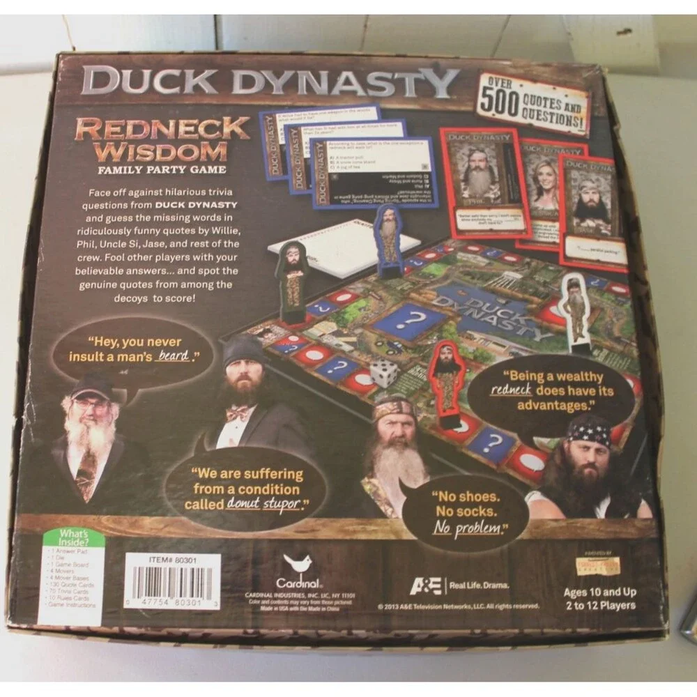 Duck Dynasty Redneck Wisdom Family Party Game New 10+